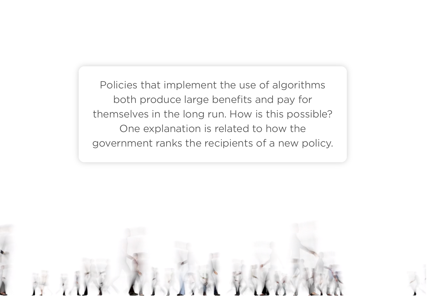 Graphic: Algorithm policy